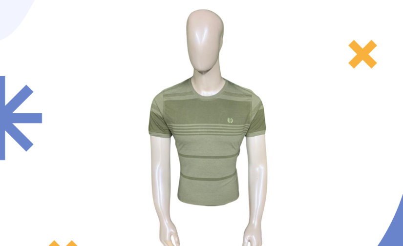 Jersey Striped Round Neck Shirt – Soft, Breathable, Stylish Casual T-Shirt for Men