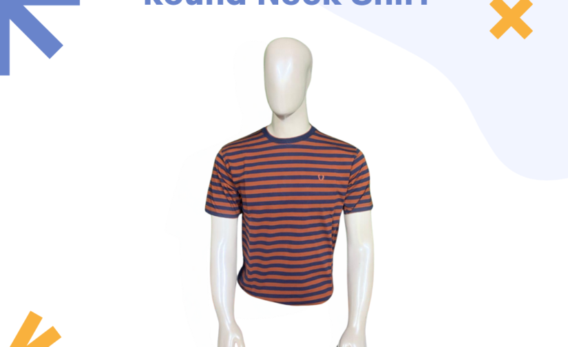Jersey Stripper Round Neck Shirt – Soft, Breathable & Stylish Performance Tee