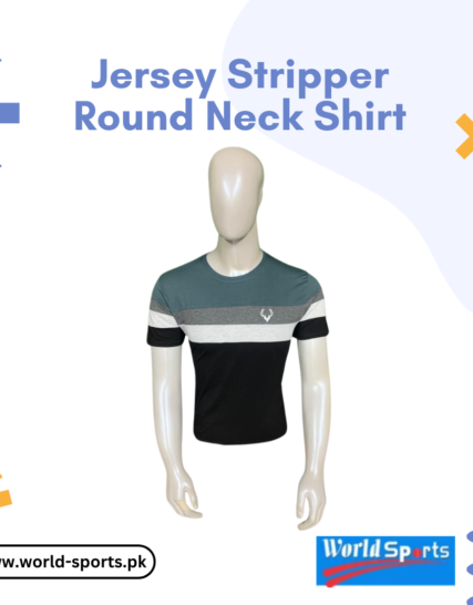 Jersey Striped Round Neck Shirt – Soft, Stylish & Breathable Casual T-Shirt for Men