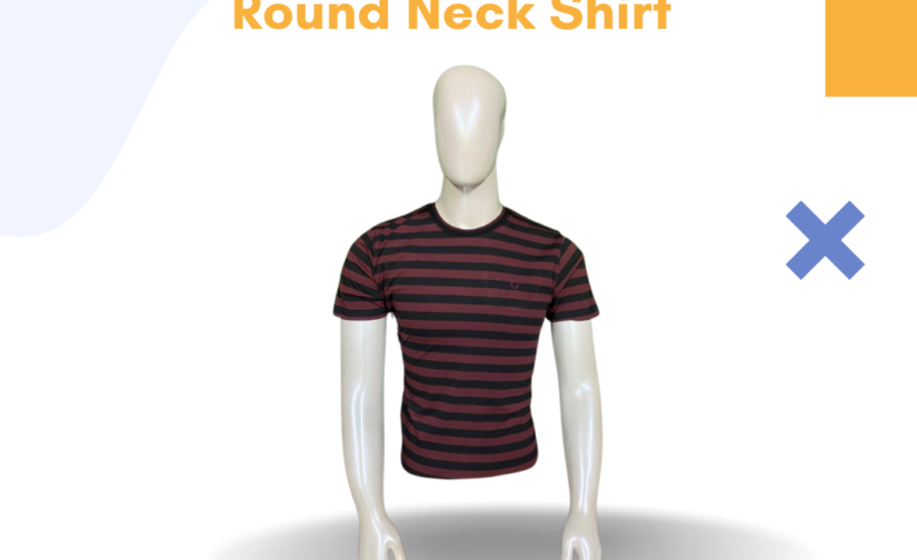 Jersey Striped Round Neck Shirt – Stylish & Breathable Cotton T-Shirt for Men