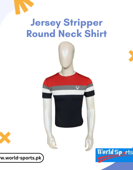 Jersey Striped Round Neck Shirt – Stylish & Comfortable Casual Wear for Men