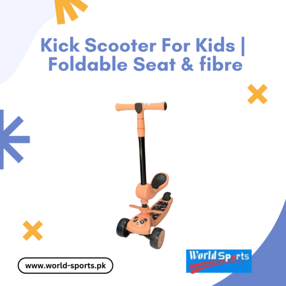 Kick Scooter for Kids | Height Adjustable | Foldable Seat | Lightweight Fiber Body