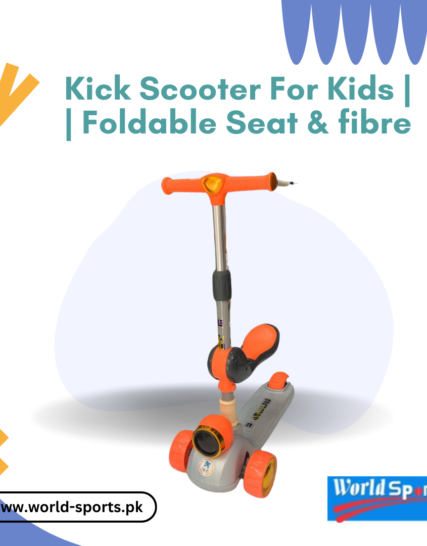 Kick Scooter for Kids | Height Adjustable | Foldable Seat | Lightweight Fiber Body
