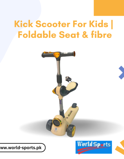 Kick Scooter for Kids | Height Adjustable | Foldable Seat & Lightweight Fiber Frame