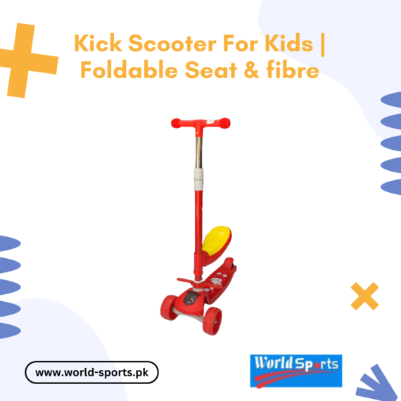 Kick Scooter for Kids | Height Adjustable | Foldable Seat | Lightweight Fiber Body