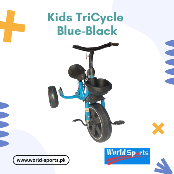 Kids Tricycle Blue-Black – Stylish & Sturdy Ride-On Trike for Toddlers with Comfortable Seat & Durable Wheels