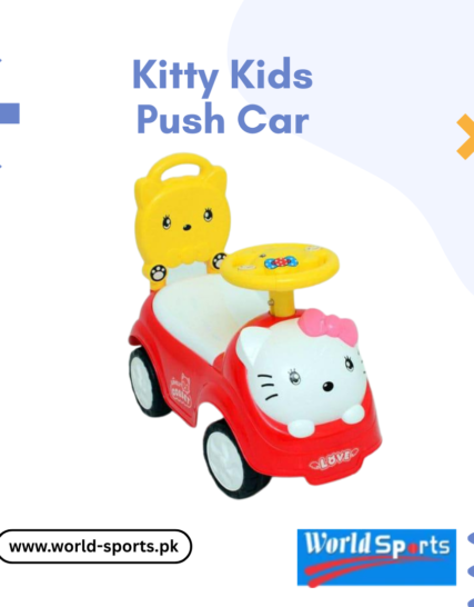 Kitty Kids Push Car – Cute Ride-On Toy for Toddlers with Steering Wheel, Music & Under-Seat Storage