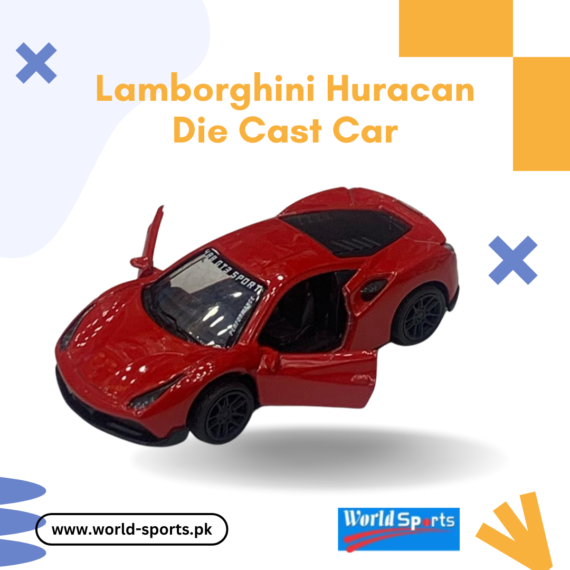 Lamborghini Huracán Die-Cast Car – 1:32 Scale Metal Model with Pull-Back Action & Openable Doors