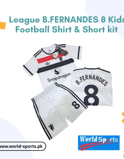 League B. Fernandes 8 Kids Football Shirt & Shorts Kit – Premium Soccer Jersey for Boys & Girls
