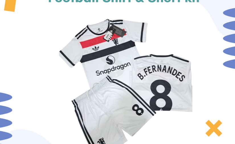 League B. Fernandes 8 Kids Football Shirt & Shorts Kit – Premium Soccer Jersey for Boys & Girls