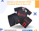 Liverpool M. Salah 11 Kids Football Shirt & Shorts Kit – Official Red Soccer Jersey for Boys & Girls
