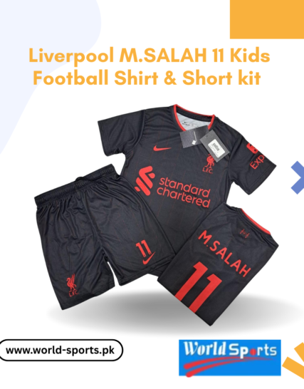 Liverpool M. Salah 11 Kids Football Shirt & Shorts Kit – Official Red Soccer Jersey for Boys & Girls