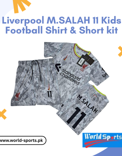 Liverpool M. Salah 11 Kids Football Shirt & Short Kit – Official Fan Jersey for Young Reds