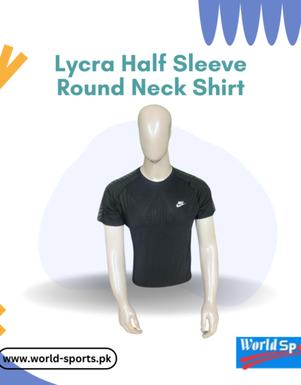 Lycra Half Sleeve Round Neck Shirt – Soft, Breathable & Stretchable Casual Wear