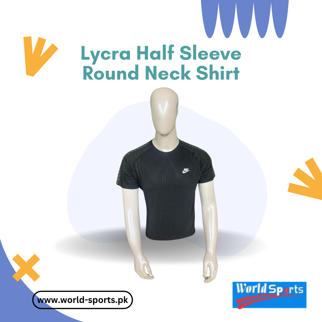 Lycra Half Sleeve Round Neck Shirt – Soft, Breathable & Stretchable Casual Wear