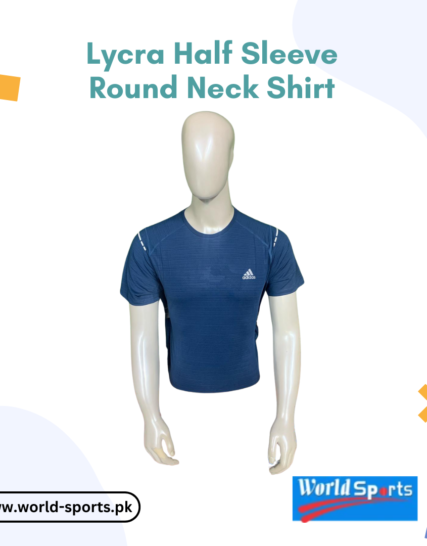 Lycra Half Sleeve Round Neck Shirt – Stretchable, Breathable & Stylish T-Shirt for Men