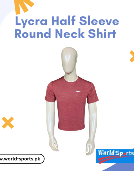 Lycra Half Sleeve Round Neck Shirt – Stretchable, Breathable & Quick-Dry Sports & Casual T-Shirt