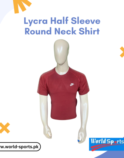 Lycra Half Sleeve Round Neck Shirt – Soft, Stretchable & Stylish Casual Wear