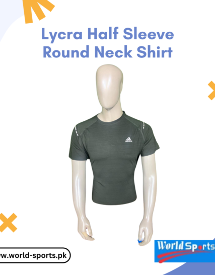 Lycra Half Sleeve Round Neck Shirt – Stretchable, Breathable & Comfortable Casual Wear for Men