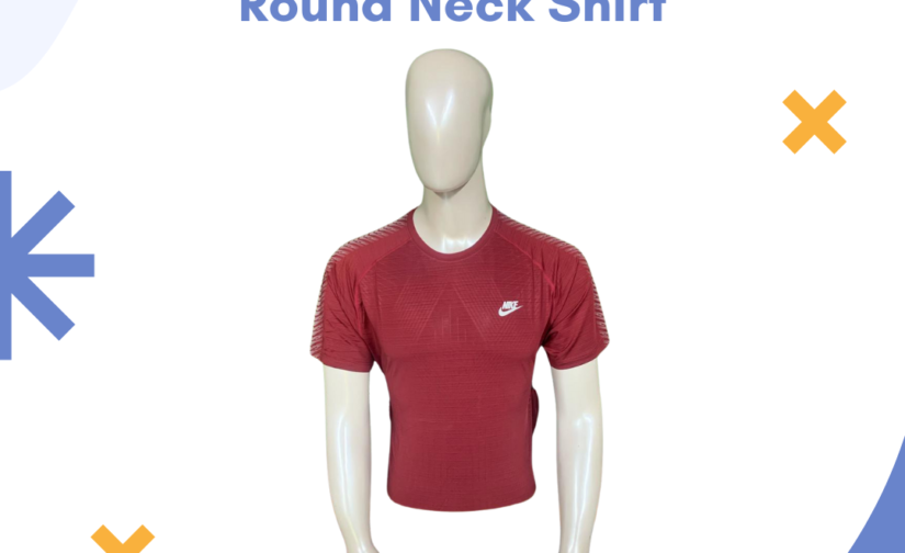 Lycra Half Sleeve Round Neck Shirt – Soft, Stretchable & Stylish Casual Wear