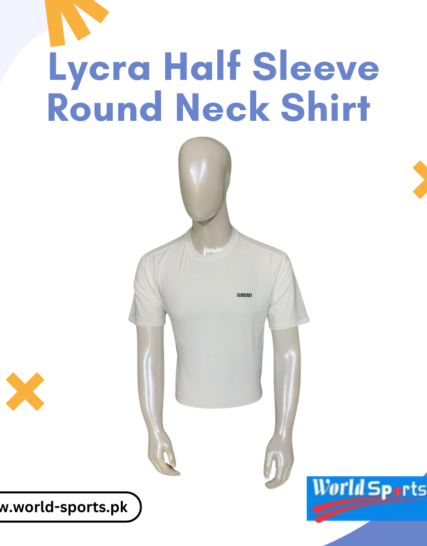Lycra Half Sleeve Round Neck Shirt – Stretchable, Moisture-Wicking & Breathable Sports & Casual T-Shirt