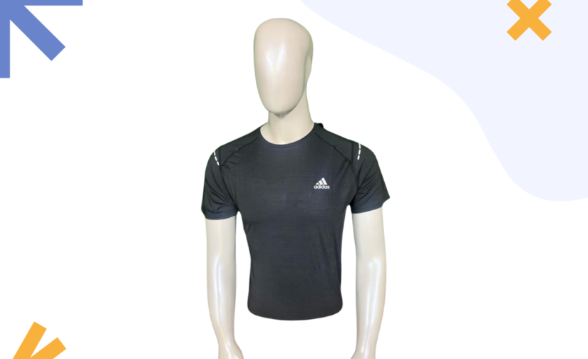 Lycra Half Sleeve Round Neck Shirt – Stretchable, Breathable & Comfortable T-Shirt for Men