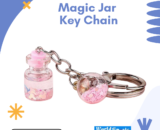 Magic Jar Key Chain | Glow-in-the-Dark | LED Mini Jar Keyring