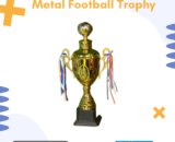Premium Metal Football Trophy – Soccer Championship Award for Winners