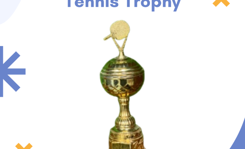Premium Metal Table Tennis Trophy – Champion Ping Pong Award for Tournaments & Competitions