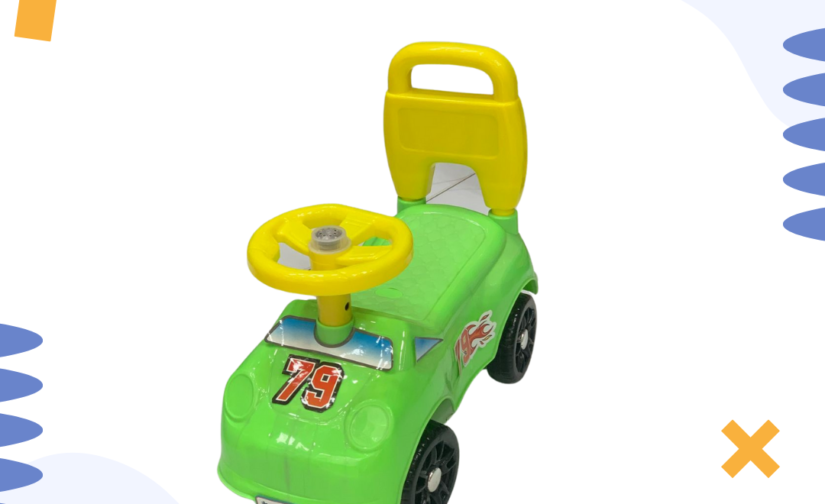 Mini Racer Ride-On Car – Electric Kids Car with Remote Control, LED Lights, Music & Realistic Driving Experience