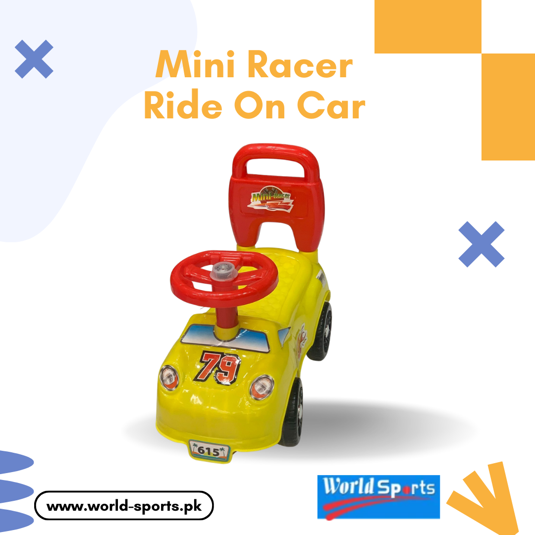 Mini Racer Ride-On Car – Electric Kids Car with Remote Control, LED Lights & Realistic Driving Experience