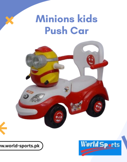 Minions Kids Push Car – Fun Ride-On Toy for Toddlers with Steering Wheel, Music & Under-Seat Storage
