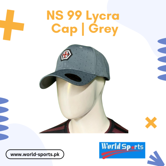 NS 99 Lycra Cap | Grey – Breathable, Stretchable & Stylish Sports Cap for Men
