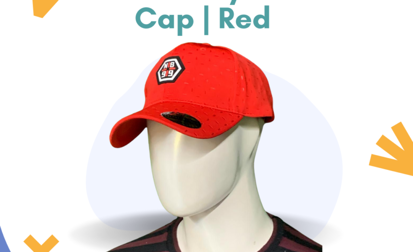 NS 99 Lycra Cap | Red – Stylish, Breathable & Stretchable Sports Cap for Men