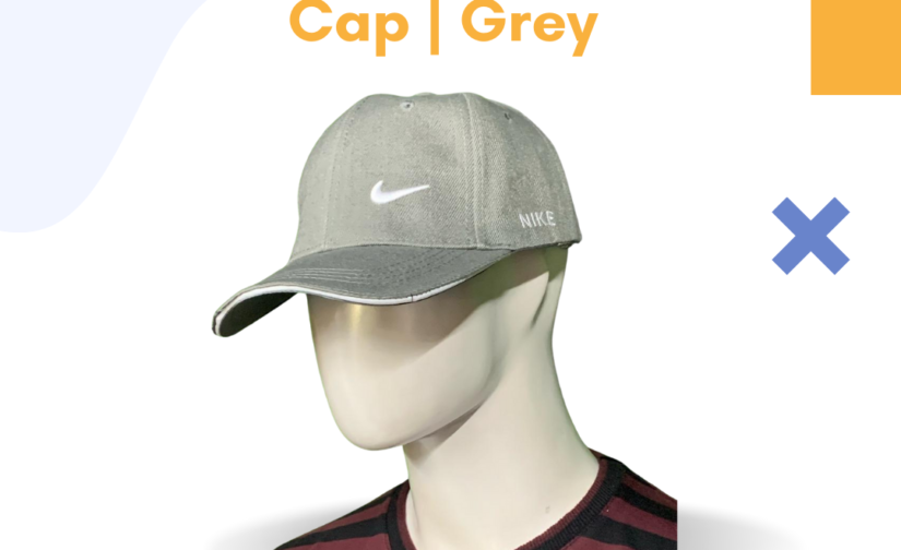 Nike Cotton Cap | Grey | Breathable & Adjustable Sports Cap for Men