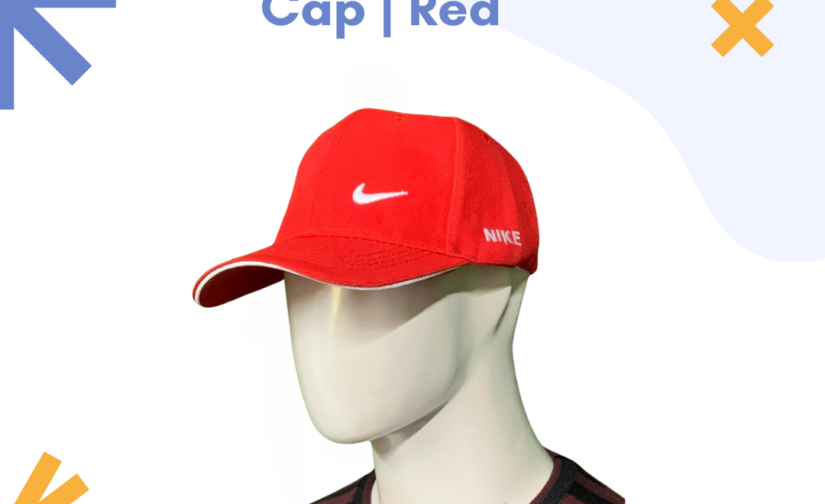 Nike Cotton Cap | Red | Stylish & Adjustable Sports Cap for Men