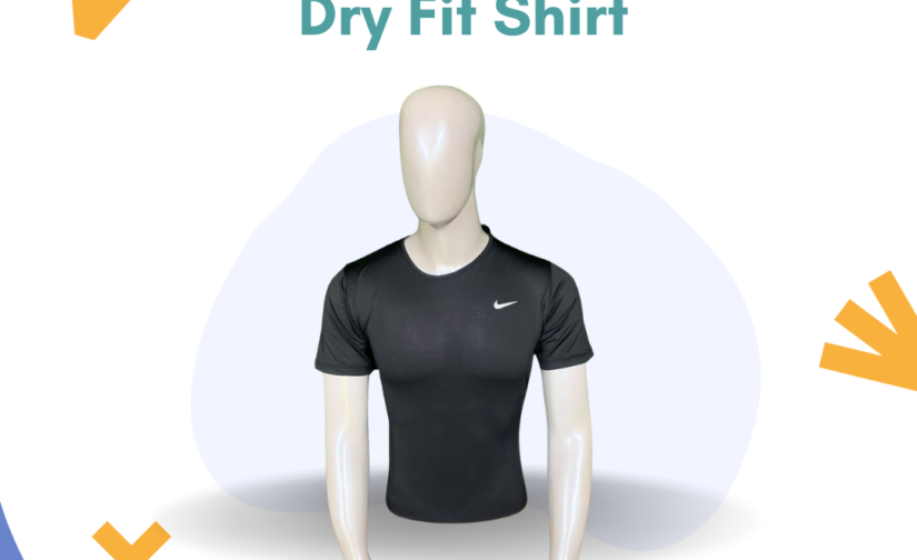 Nike Lycra Dry Fit Shirt for Men – Moisture-Wicking, Quick-Dry Athletic T-Shirt for Gym, Running & Sports