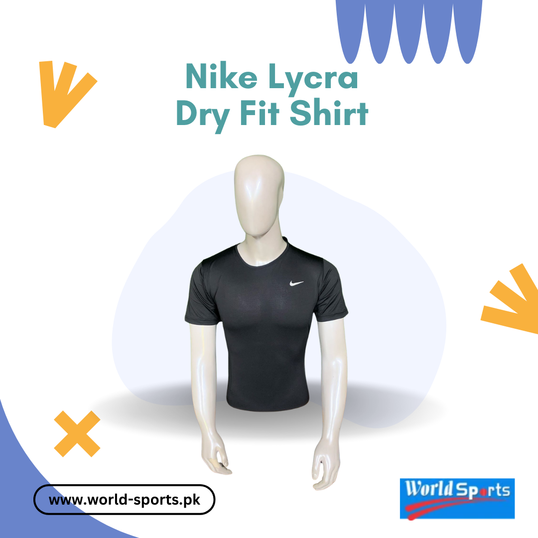 Nike Lycra Dry Fit Shirt for Men – Moisture-Wicking, Quick-Dry Athletic T-Shirt for Gym, Running & Sports