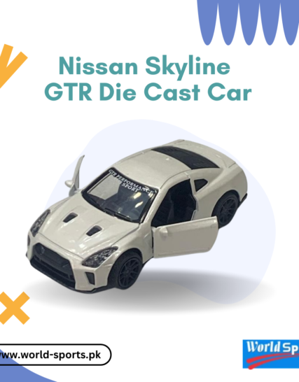 Nissan Skyline GT-R Die-Cast Car – 1:32 Scale Metal Model with Pull-Back Action & Openable Doors