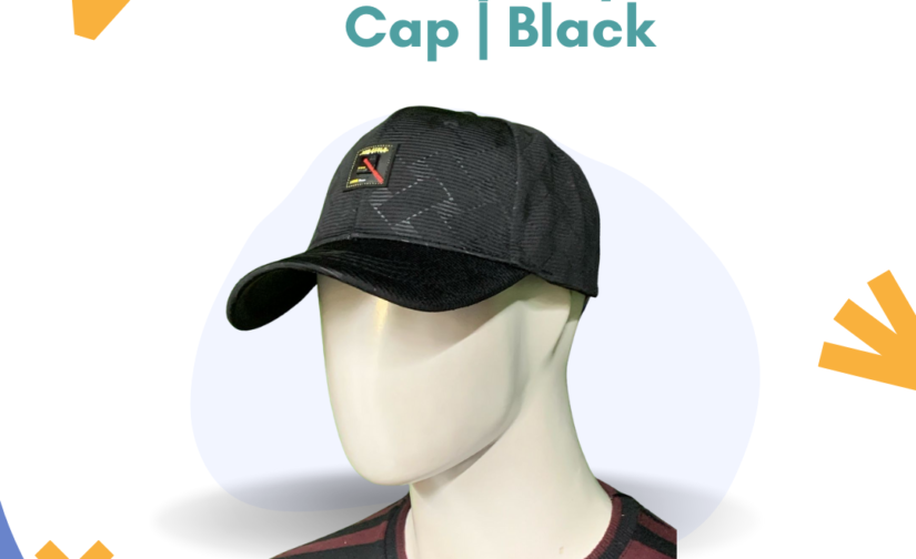 New Style Lycra Cap for Men – Stretchable & Breathable Black Sports Cap for Outdoor & Casual Wear