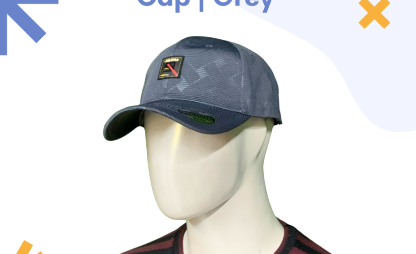 New Style Lycra Cap for Men – Stretchable & Breathable Grey Sports Cap for Outdoor & Casual Wear