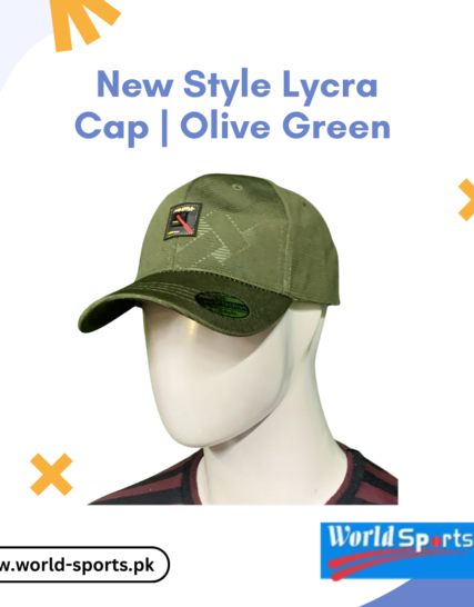 New Style Lycra Cap for Men – Stretchable & Breathable Olive Green Sports Cap for Outdoor & Casual Wear