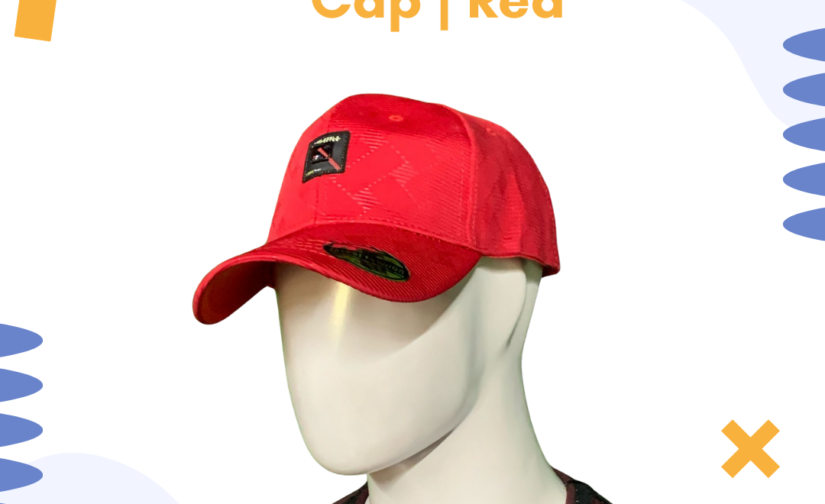 New Style Lycra Cap for Men – Stretchable & Breathable Red Sports Cap for Outdoor & Casual Wear