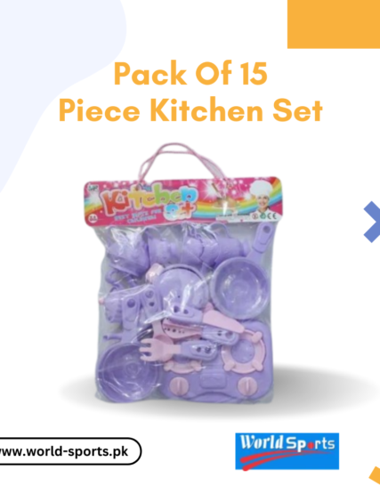 Pack of 15-Piece Kids Kitchen Playset – Fun & Educational Cooking Toy Set for Kids