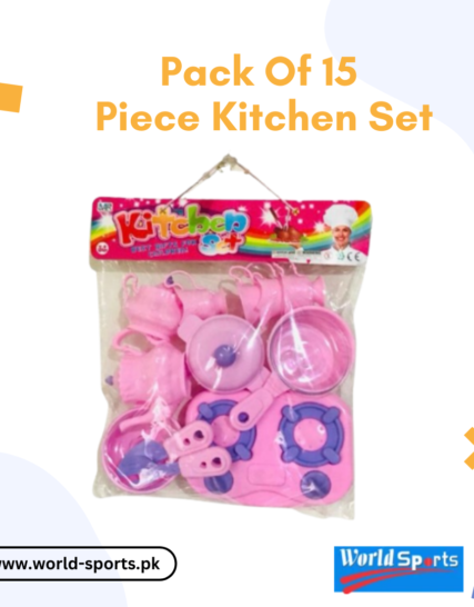 15-Piece Kids Kitchen Playset – Pretend Cooking Toy Set for Kids, Safe & Educational