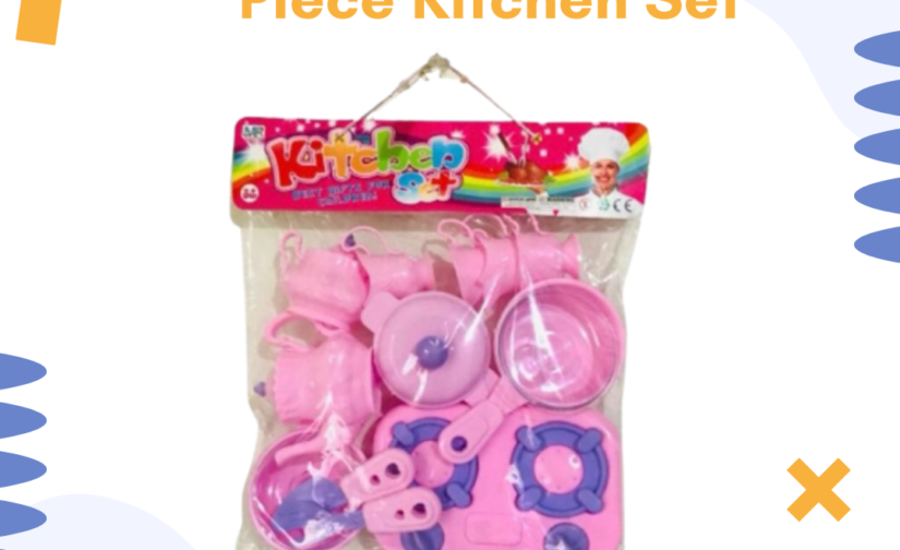 15-Piece Kids Kitchen Playset – Pretend Cooking Toy Set for Kids, Safe & Educational