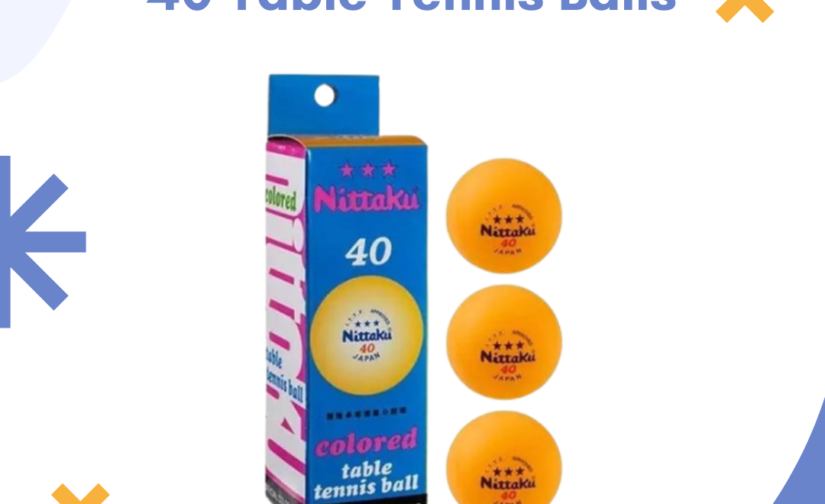 Pack of 3 Nittaku 40+ Table Tennis Balls – ITTF Approved, Seamless, Durable & High Performance