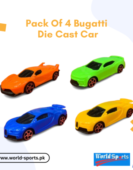 Pack of 4 Bugatti Die-Cast Cars – Premium Metal Model Car Set for Kids & Collectors