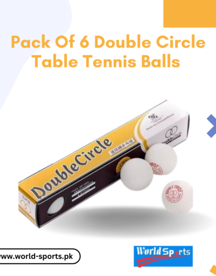 Pack of 6 Double Circle Table Tennis Balls – Durable 40mm Ping Pong Balls for Training & Recreational Play