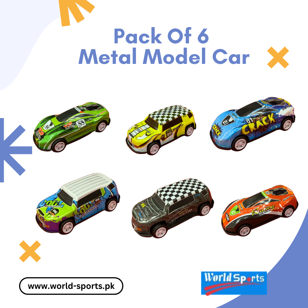 Pack of 6 Metal Model Cars – Premium Die-Cast Mini Car Set for Kids & Collectors